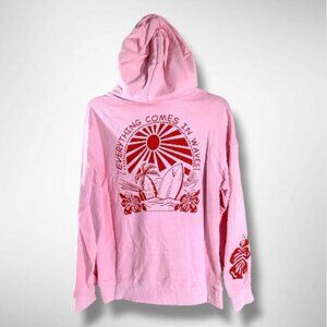 NWT ASTANFY Women's Pullover Hoodie, Everything Comes in Waves, Small